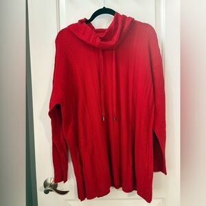 Chico's Zenergy Vibrant Red Cashmere Sweater